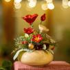 Medium Christmas Centerpiece - Red