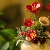 Medium Christmas Centerpiece - Red