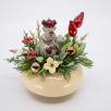 Medium Christmas Centerpiece with Reindeer