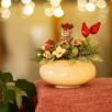 Medium Christmas Centerpiece with Reindeer