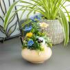 Medium Centerpiece with Lamb - Blue
