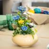 Medium Centerpiece with Lamb - Blue