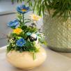Medium Centerpiece with Lamb - Blue