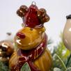 Medium Christmas Centerpiece with Reindeer - Brown
