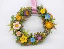 Wreath with Colorful Flowers  - Mixed
