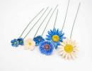 Blue Lagoon Small Flower Selection - Blue, Flowerselection without silicone green